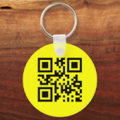 Porte-clés ‹ Joyeux visage souriant Emoji — Code QR (Recto)
