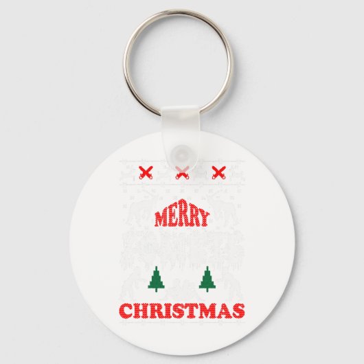 Porte-clés Joyeux Zombie Noël laide Sweat (Recto)