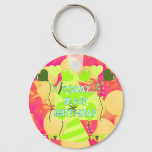 Porte-clés Joyful Celebration Design : Aujourd'hui est mon an