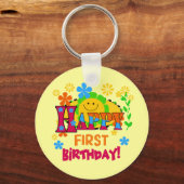 Porte-clés Joyful First Birthday T-shirts et cadeaux (Recto)