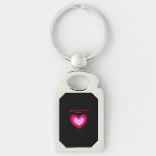 Porte-clés Joyful Heart Rectangle Porte - clé en métal