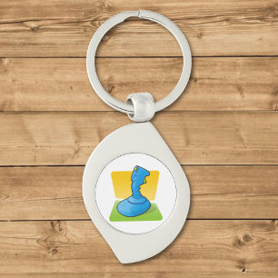 Porte-clés Joystick bleu