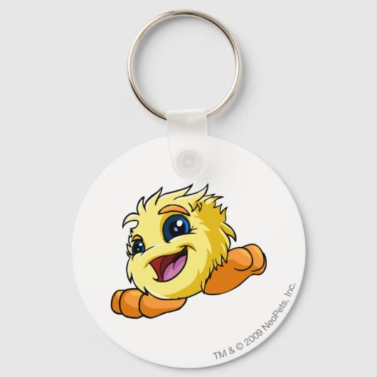 Porte-clés JubJub jaune (Recto)