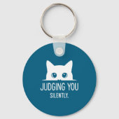Porte-clés Judging You Silently - Funny Cat  (Recto)