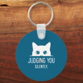 Porte-clés Judging You Silently - Funny Cat  (Recto)