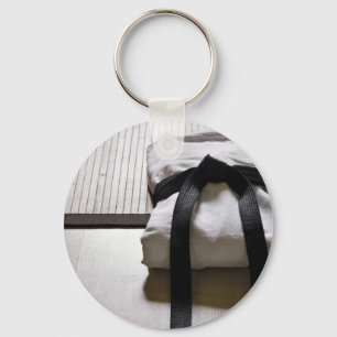 Porte-clés Judo Gi on Tatami mat