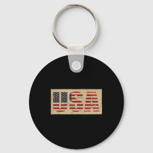 Porte-clés Juillet Chemise Usa Drapeau Indépendance des États