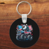 Porte-clés Juillet Chemises Garçons Drapeau Américain Aigle C (Recto)