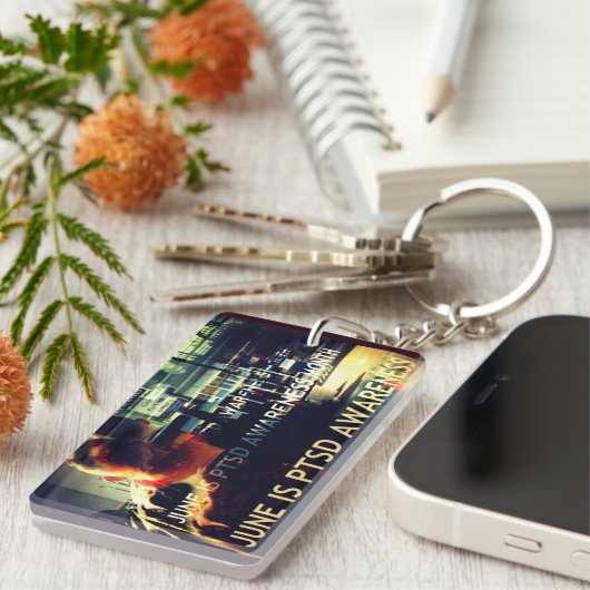 Porte-clés Juin est Porte - clé du Mois de sensibilisation au (Devant droit)