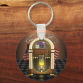 Porte-clés Jukebox Porte - clé Rockaholic (Recto)