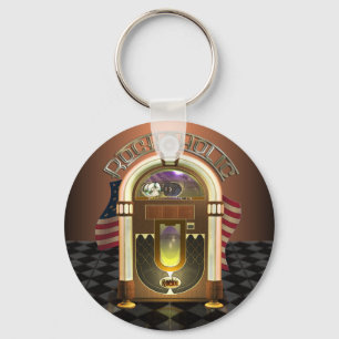 Porte-clés Jukebox Rockaholic Keychain