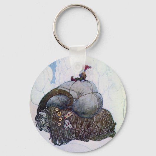 Porte-clés Julbocken équitation Yule Chèvre (Recto)