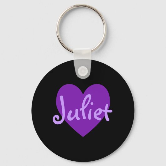 Porte-clés Juliette en violet (Recto)
