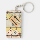 Porte-clés Jumbled Assortiment of Games of Chance (Dos)