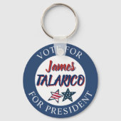 Porte-clés Jumbo-Sized Team James Talarico for President (Recto)