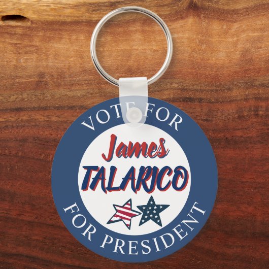 Porte-clés Jumbo-Sized Team James Talarico for President (Recto)