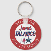 Porte-clés Jumbo-Sized Team James Talarico for President (Verso)