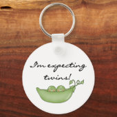 Porte-clés Jumeaux attendus - Pois dans un pod (Recto)