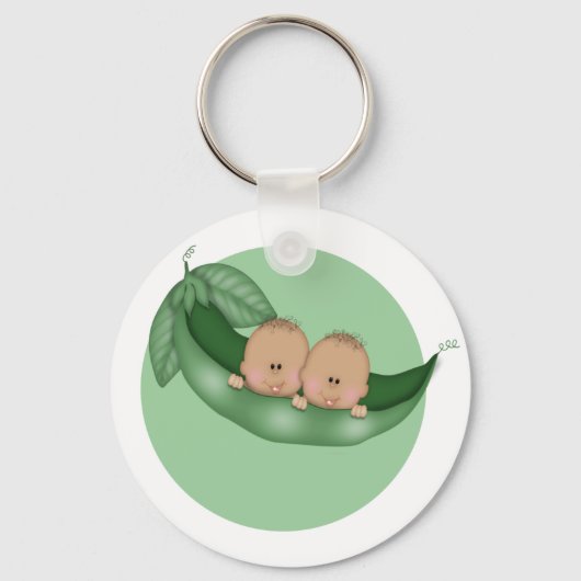 Porte-clés Jumeaux de petits pois doux (Recto)