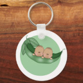 Porte-clés Jumeaux de petits pois doux (Recto)