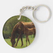 Porte-clés Jument et poulain 2 de pur sang (Dos)