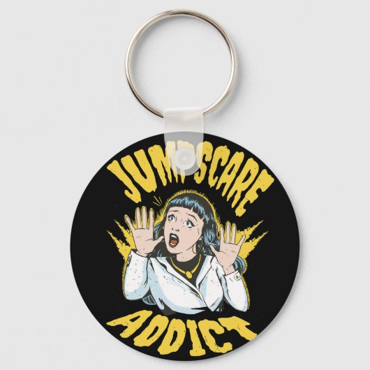 Porte-clés  Jumpscare Addict  (Recto)