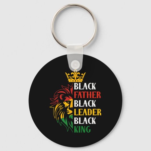 Porte-clés Junet19e Fête des pères Black Men (Recto)
