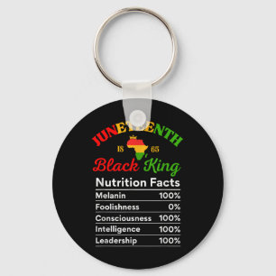 Porte-clés Junetdix Black King Nutrition Facts Melanin Prid