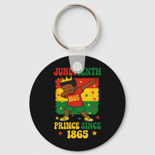 Porte-clés Juneteenth 1865 Groovy Toddler Boy Dabbing Prince