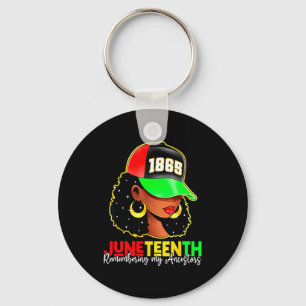 Porte-clés Juneteenth 1865 se souvenir des ancêtres fierté no
