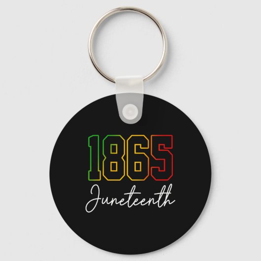 Porte-clés Juneteenth 1865 Vous avez ça Célébration de l'hist (Recto)