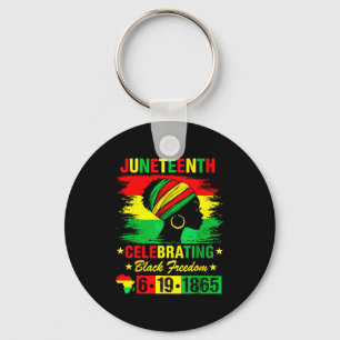 Porte-clés Juneteenth 19 juin 1865 afro-américain