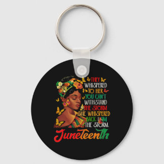 Porte-clés Juneteenth I Am The Storm Black Women Black Histor