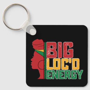 Porte-clés Junetten Big Loc'd Energy Black Freedom