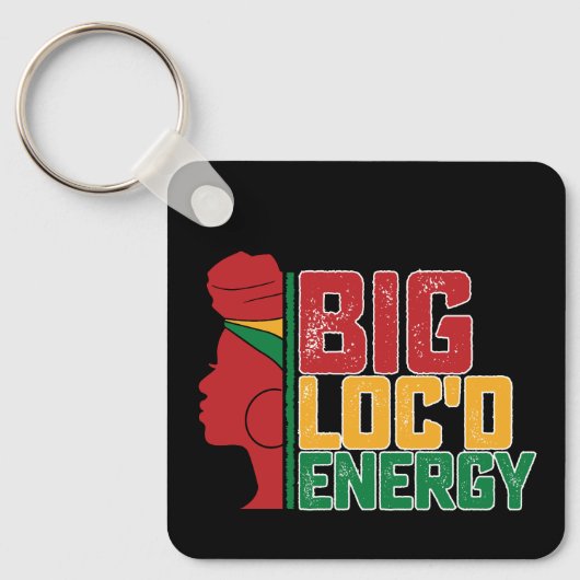 Porte-clés Junetten Big Loc'd Energy Black Freedom (Recto)