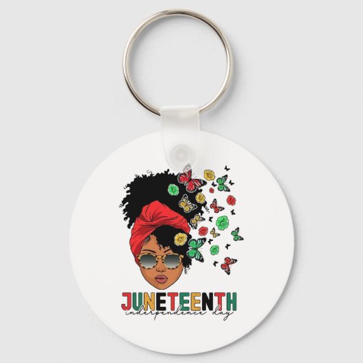Porte-clés Junetten Histoire Liberté Papillon Melanie Black (Recto)