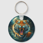 Porte-clés Jungle au clair de lune de tigres (Recto)