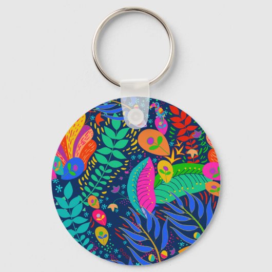 Porte-clés Jungle tropical hawaïen (Recto)