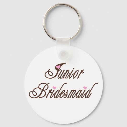 Porte-clés Junior Bridesmaid Classy Browns (Recto)