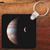 Porte-clés Jupiter Géant Gaz Planète & Io Galilée Lune (Verso)