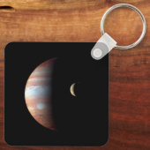 Porte-clés Jupiter Géant Gaz Planète & Io Galilée Lune (Verso)