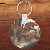 Porte-clés Jurassic Journey : Dinosaure dans son habitat natu (Recto)