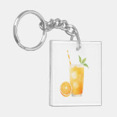 Porte-clés Jus d'orange à l'aquarelle (Devant gauche)
