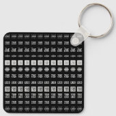 Porte-clés Jusqu'à 12 Logos différents ou images téléchargées (Dos)