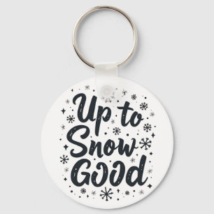 Porte-clés Jusqu'à neige bonne drôle flocon de neige de Noël 