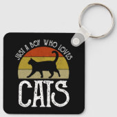 Porte-clés Just A Boy Who Loves Cats (Dos)