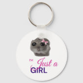 Porte-clés Just a Girl Keychain (Recto)
