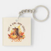 Porte-clés Just A Girl Who Love Fall - Cosy Autumn Vibes (Dos)