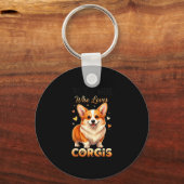 Porte-clés Just A Girl Who Loves Corgis  (Recto)