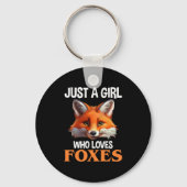 Porte-clés Just A Girl Who Loves Foxes (Verso)